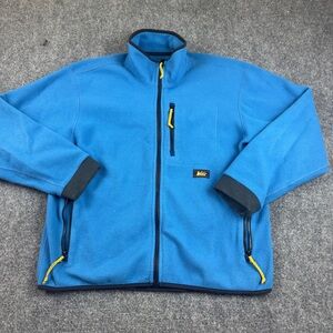 REI Coop Women’s Blue Vintage Retro Y2K zip up Fleece Jacket size: Small